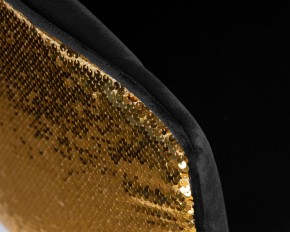 Стул барный DOBRIN DARCY GOLD SHINY, черный велюр с золотыми пайетками в Копейске - kopejsk.ok-mebel.com | фото 8