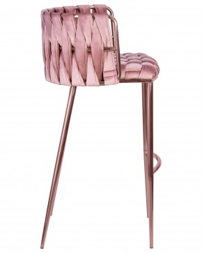 Стул барный DOBRIN EMMA ROSE GOLD, розовый велюр (VF-10) в Копейске - kopejsk.ok-mebel.com | фото 3