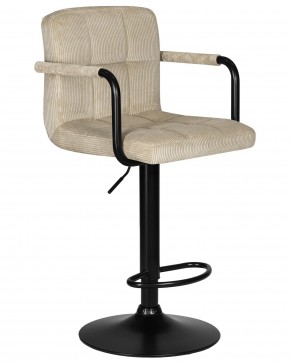 Стул барный DOBRIN KRUGER ARM BLACK, бежевый вельвет (LAR-E2041-04) в Копейске - kopejsk.ok-mebel.com | фото 2