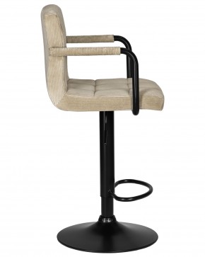 Стул барный DOBRIN KRUGER ARM BLACK, бежевый вельвет (LAR-E2041-04) в Копейске - kopejsk.ok-mebel.com | фото 3