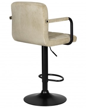 Стул барный DOBRIN KRUGER ARM BLACK, бежевый вельвет (LAR-E2041-04) в Копейске - kopejsk.ok-mebel.com | фото 4