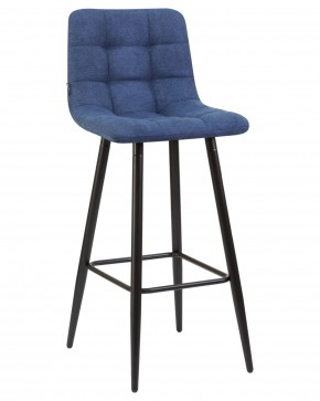 Стул барный DOBRIN NICOLE, черные матовые ножки, синяя ткань (UF860-14B) в Копейске - kopejsk.ok-mebel.com | фото