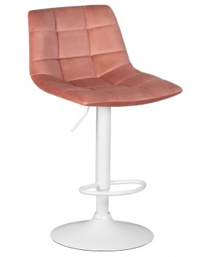 Стул барный DOBRIN TAILOR WHITE, пудрово-розовый велюр (MJ9-32) в Копейске - kopejsk.ok-mebel.com | фото