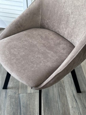 Стул CASA, 360 град. поворот. B5 Капучино, велюр / черный каркас,М-City в Копейске - kopejsk.ok-mebel.com | фото 3