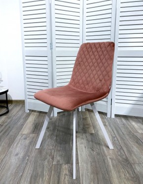 Стул DAIQUIRI BLUVEL-52 PINK / белый каркас, велюр М-City в Копейске - kopejsk.ok-mebel.com | фото 7