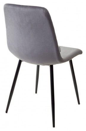 Стул DUKE BLUVEL-14 GREY, велюр / черный каркас М-City в Копейске - kopejsk.ok-mebel.com | фото 3