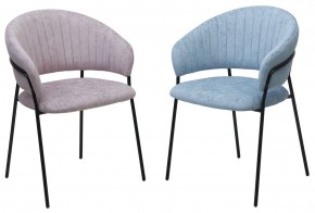 Стул ГЕММА, цвет RAIN 13 blue, велюр / черный каркас М-City в Копейске - kopejsk.ok-mebel.com | фото 8