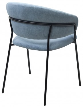 Стул ГЕММА, цвет RAIN 13 blue, велюр / черный каркас М-City в Копейске - kopejsk.ok-mebel.com | фото 9