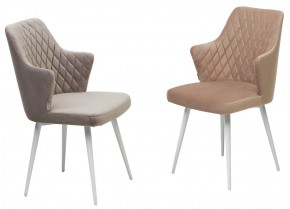 Стул HERMAN 360 град. ЛАТТЕ #25, велюр / белый каркас М-City в Копейске - kopejsk.ok-mebel.com | фото 4