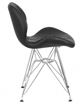 Стул обеденный DOBRIN BUTTERFLY CHROME, ножки хром, цвет чёрный в Копейске - kopejsk.ok-mebel.com | фото 3