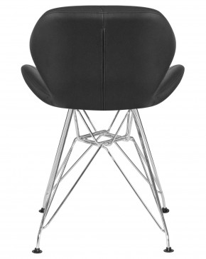 Стул обеденный DOBRIN BUTTERFLY CHROME, ножки хром, цвет чёрный в Копейске - kopejsk.ok-mebel.com | фото 5