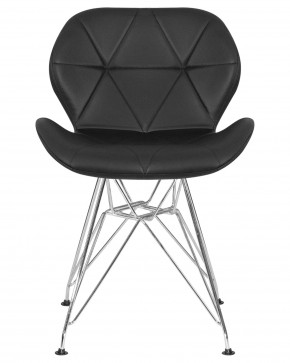 Стул обеденный DOBRIN BUTTERFLY CHROME, ножки хром, цвет чёрный в Копейске - kopejsk.ok-mebel.com | фото 7