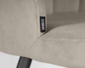 Стул обеденный DOBRIN NAOMI, ЭМАЛЬ ЧЕРНЫЙ МУАР велюр Catania Cocoa в Копейске - kopejsk.ok-mebel.com | фото 7