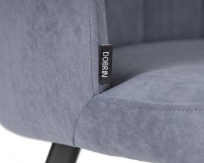 Стул обеденный DOBRIN NAOMI, ЭМАЛЬ ЧЕРНЫЙ МУАР велюр Catania Steel в Копейске - kopejsk.ok-mebel.com | фото 7
