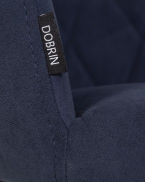 Стул обеденный DOBRIN ROBY, ЭМАЛЬ ЧЕРНЫЙ МУАР велюр Catania Dark Blue в Копейске - kopejsk.ok-mebel.com | фото 9