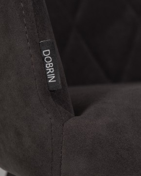 Стул обеденный DOBRIN ROBY, ЭМАЛЬ ЧЕРНЫЙ МУАР велюр Catania Espresso в Копейске - kopejsk.ok-mebel.com | фото 9