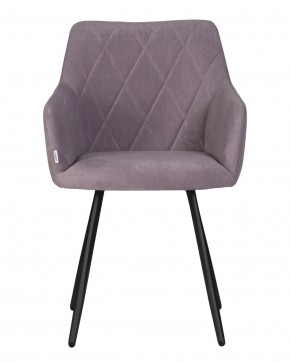 Стул обеденный DOBRIN ROBY, ЭМАЛЬ ЧЕРНЫЙ МУАР велюр Catania Lavender в Копейске - kopejsk.ok-mebel.com | фото 6