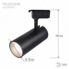 Светильник на штанге Эра  TR5-30 COB BK в Копейске - kopejsk.ok-mebel.com | фото 5