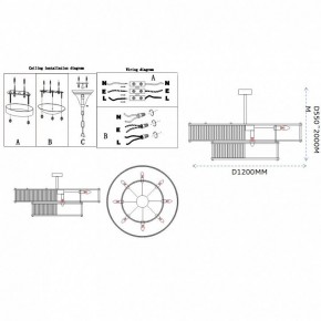 Светильник на штанге Imperiumloft RH Marais Round Chandelier 40,2668 в Копейске - kopejsk.ok-mebel.com | фото 11