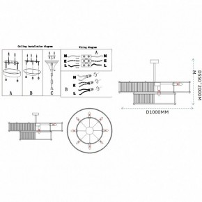 Светильник на штанге Imperiumloft RH Marais Round Chandelier 40,2668 в Копейске - kopejsk.ok-mebel.com | фото 11
