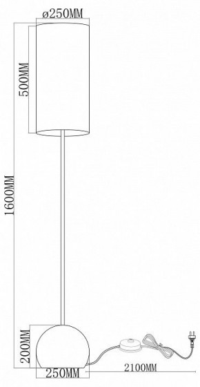 Торшер Moderli Flint V11590-1F в Копейске - kopejsk.ok-mebel.com | фото 2