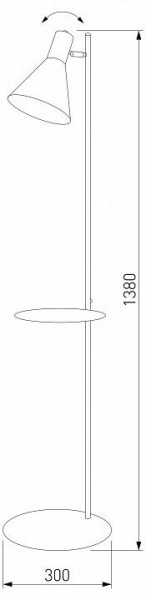 Торшер с полкой TK Lighting Jump 5864 Jump в Копейске - kopejsk.ok-mebel.com | фото 2