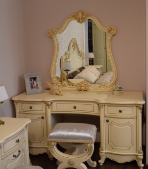 Туалетный стол + Зеркало Мона Лиза (крем) в Копейске - kopejsk.ok-mebel.com | фото 6