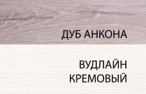 Тумба 1S, OLIVIA, цвет вудлайн крем/дуб анкона в Копейске - kopejsk.ok-mebel.com | фото 3