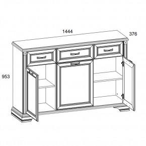 Тумба 3D3S, MONAKO, цвет Сосна винтаж/дуб анкона в Копейске - kopejsk.ok-mebel.com | фото 2