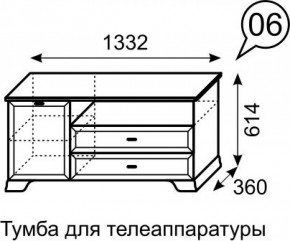 Тумба для телеаппаратуры Венеция 6 бодега в Копейске - kopejsk.ok-mebel.com | фото 2