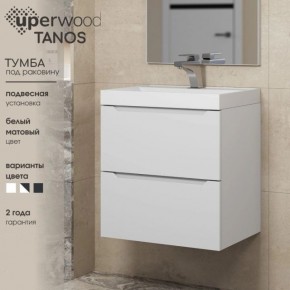 Тумба под раковину Uperwood Tanos 70 см, подвесная, белая матовая в Копейске - kopejsk.ok-mebel.com | фото 5