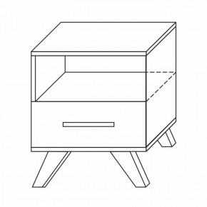 Тумба прикроватная Вега Скандинавия в Копейске - kopejsk.ok-mebel.com | фото 7