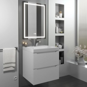 Тумба с раковиной Uperwood Tanos 50 см, подвесная, белая матовая в Копейске - kopejsk.ok-mebel.com | фото