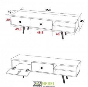 Тумба TV - 1 Art design в Копейске - kopejsk.ok-mebel.com | фото 5