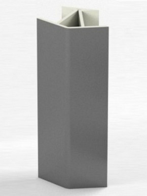 Угловое соединение для цоколя 135 гр. h100 мм (Алюминий, Белый, Черный, Сонома) в Копейске - kopejsk.ok-mebel.com | фото