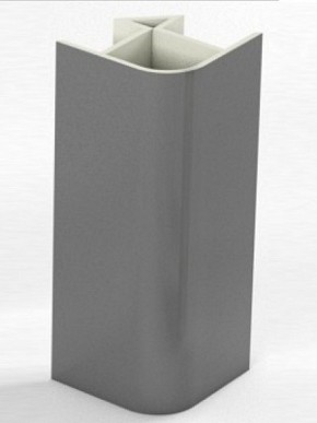 Угловое соединение для цоколя 90 гр. h100 мм (Алюминий, Белый, Черный, Сонома) в Копейске - kopejsk.ok-mebel.com | фото