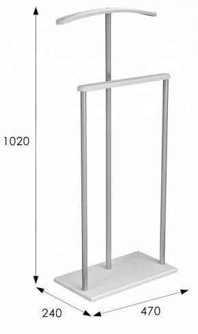 Вешалка для костюма Дэви 1 в Копейске - kopejsk.ok-mebel.com | фото 6
