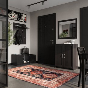 Вешалка СИРИУС настенная с полкой, цвет Дуб Венге в Копейске - kopejsk.ok-mebel.com | фото 4