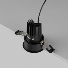 Встраиваемый светильник Maytoni Dip DL115-10W-2.7K-B в Копейске - kopejsk.ok-mebel.com | фото 6