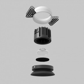 Встраиваемый светильник Maytoni Round DL058-12W2.7K-TRS-B в Копейске - kopejsk.ok-mebel.com | фото 5
