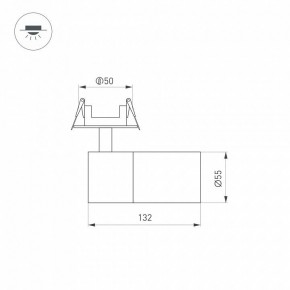 Встраиваемый светильник на штанге Arlight LGD-ARTEMIS-BUILT-FLAP-R55-12W 051797 в Копейске - kopejsk.ok-mebel.com | фото 3