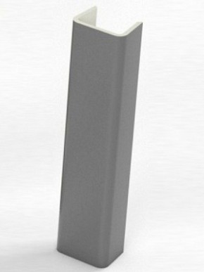 Торцевая заглушка  для цоколя h100 мм (Алюминий, Белый, Черный, Сонома) в Копейске - kopejsk.ok-mebel.com | фото