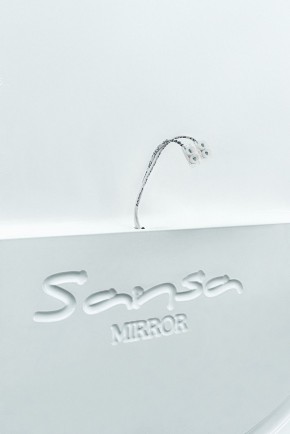 Зеркало Gia 75 white с подсветкой Sansa (SGa1044Z) в Копейске - kopejsk.ok-mebel.com | фото 5