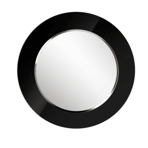 Зеркало круглое черный (РМ/02) в Копейске - kopejsk.ok-mebel.com | фото 1