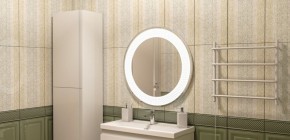 Зеркало Мехико 720х720 с подсветкой Домино (GL7020Z) в Копейске - kopejsk.ok-mebel.com | фото 7